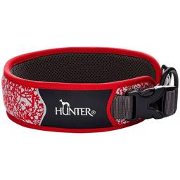 Hunter Reflect Divo Reflekterande hundhalsband i rött